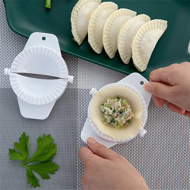 Plastic Dumpling Maker Mold Hand Dough Press Kitchen Gadget